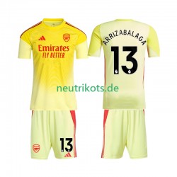 Fußballtrikot Arsenal Kepa Arrizabalaga 13 Torwart Kinder Heim 2025-2026 Kurzarm