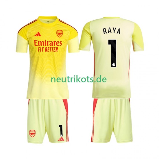 Fußballtrikot Arsenal Raya 1 Torwart Kinder Heim 2025-2026 Kurzarm
