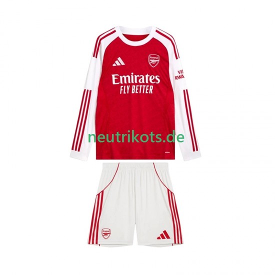 Fußballtrikot Arsenal Kinder Heim 2025-2026 Langarm