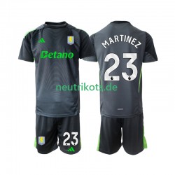 Fußballtrikot Aston Villa Emiliano Martinez 23 Torwart Kinder Heim 2025-2026 Kurzarm