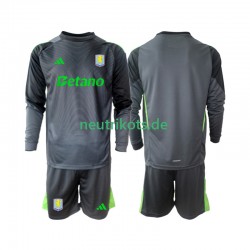 Fußballtrikot Aston Villa Torwart Kinder Heim 2025-2026 Langarm