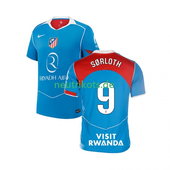 Fußballtrikot Atlético Madrid Alexander Sorloth 9 Herren Ausweich 2025-2026 Kurzarm