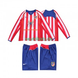 Fußballtrikot Atlético Madrid 2005 Retro Kinder Heim 2004 Langarm