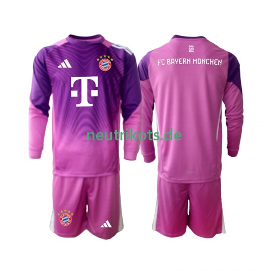 Fußballtrikot FC Bayern München Torwart Kinder Viertes 2025-2026 Langarm