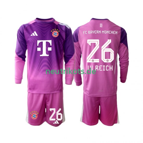 Fußballtrikot FC Bayern München Sven Ulreich 26 Torwart Kinder Viertes 2025-2026 Langarm