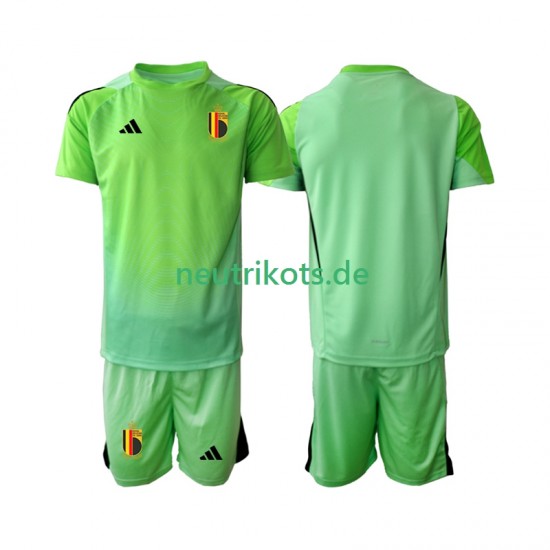 Fußballtrikot Belgien Torwart Kinder Heim 2025 Kurzarm