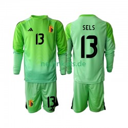 Fußballtrikot Belgien Matz Sels 13 Torwart Kinder Heim 2025 Langarm
