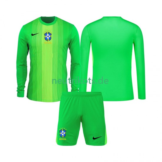 Fußballtrikot Brasilien Torwart Kinder Heim 2026 Langarm