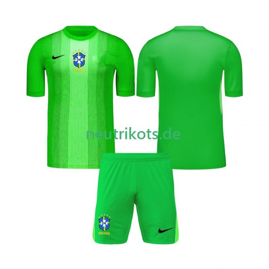 Fußballtrikot Brasilien Torwart Kinder Heim 2026 Kurzarm