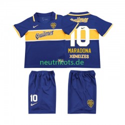 Fußballtrikot Boca Juniors MARADONA 10 1996 1997 Retro Kinder Heim Kurzarm