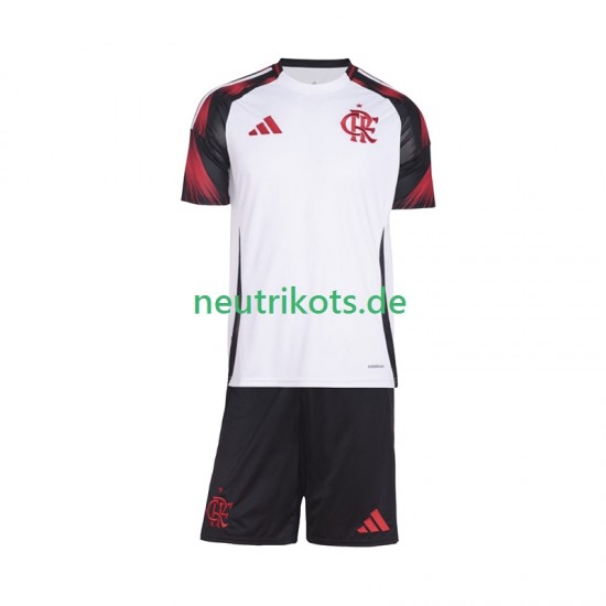 Fußballtrikot CR Flamengo Kinder Auswärts 2025-2026 Kurzarm