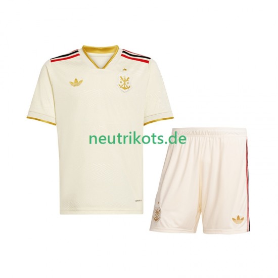 Fußballtrikot CR Flamengo Kinder Ausweich 2025-2026 Kurzarm
