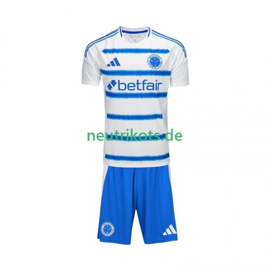 Fußballtrikot Cruzeiro Kinder Auswärts 2025-2026 Kurzarm