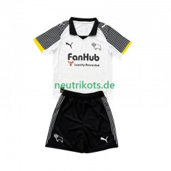 Fußballtrikot Derby County Kinder Heim 2025-2026 Kurzarm