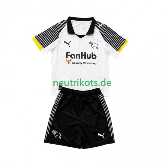 Fußballtrikot Derby County Kinder Heim 2025-2026 Kurzarm