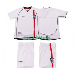 Fußballtrikot England 2002 Retro Kinder Heim Kurzarm