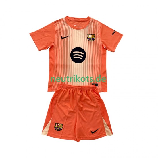 Fußballtrikot FC Barcelona Torwart Kinder Viertes 2025-2026 Kurzarm