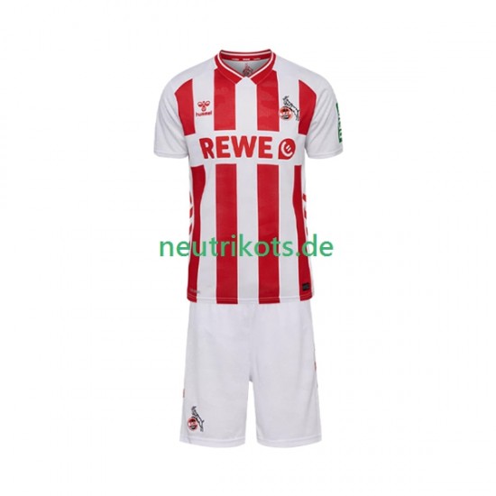 Fußballtrikot FC Köln Kinder Heim 2025-2026 Kurzarm