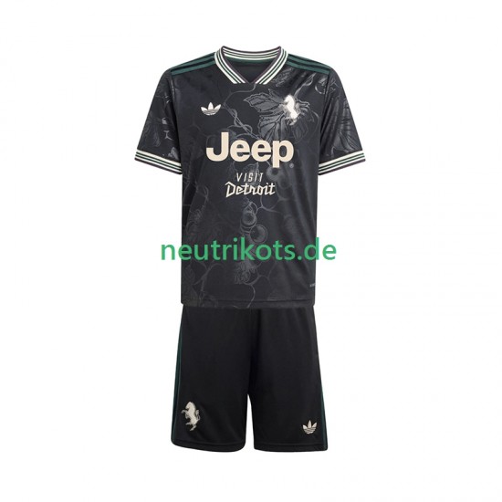 Fußballtrikot Juventus Turin Kinder Ausweich 2025-2026 Kurzarm