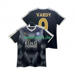Fußballtrikot Leicester City VARDY 9 2014 2015 Retro Herren Auswärts Kurzarm