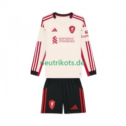 Fußballtrikot Liverpool Kinder Auswärts 2025-2026 Langarm