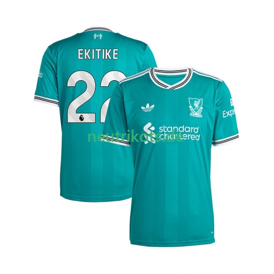 Fußballtrikot Liverpool Hugo Ekitike 22 Herren Ausweich 2025-2026 Kurzarm