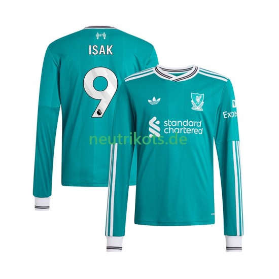 Fußballtrikot Liverpool ISAK 9 Herren Ausweich 2025-2026 Langarm