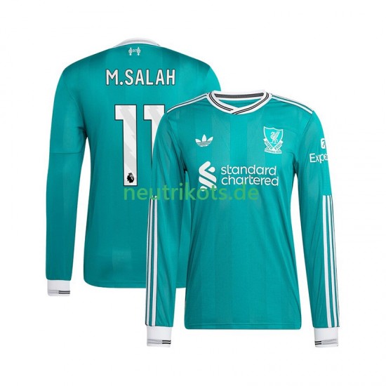 Fußballtrikot Liverpool Mohamed Salah 11 Herren Ausweich 2025-2026 Langarm