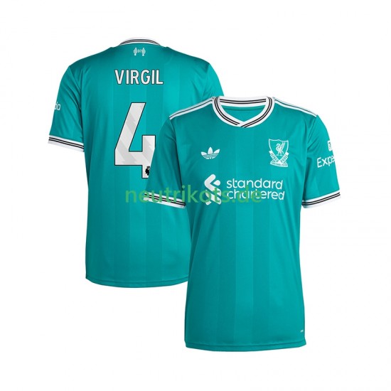 Fußballtrikot Liverpool Virgil van Dijk 4 Herren Ausweich 2025-2026 Kurzarm
