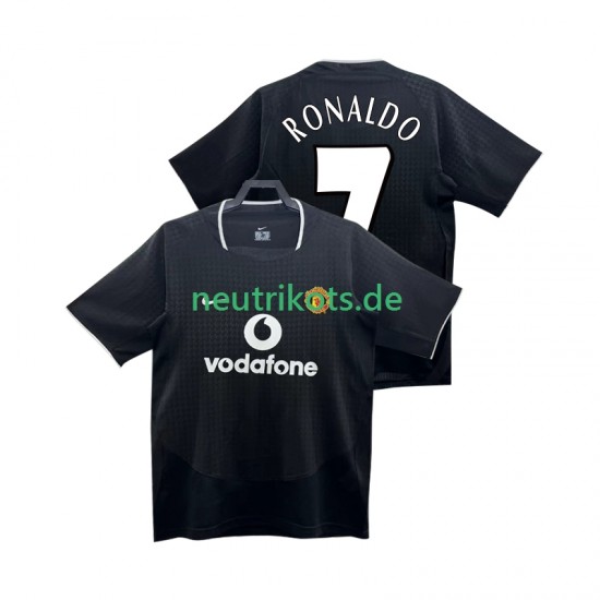 Fußballtrikot Manchester United RONALDO 7 2002 Retro Herren Auswärts 2004 Kurzarm