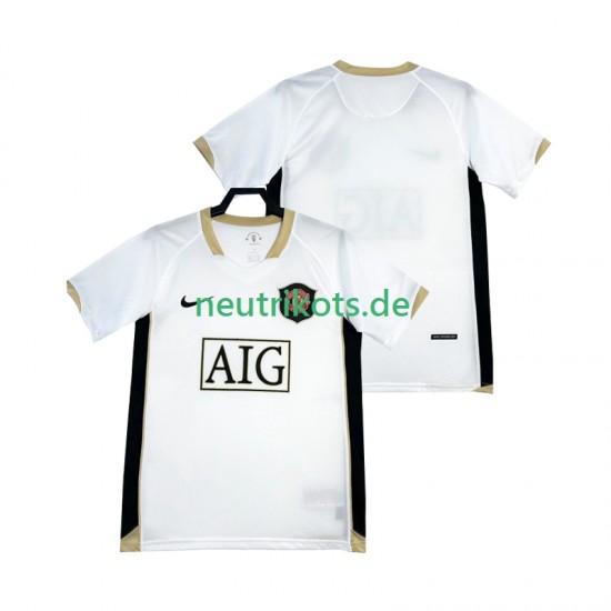 Fußballtrikot Manchester United -2007 Retro Herren Auswärts 2006 Kurzarm