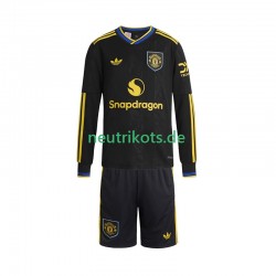 Fußballtrikot Manchester United Kinder Ausweich 2025-2026 Langarm
