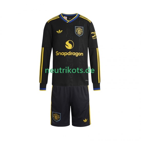 Fußballtrikot Manchester United Kinder Ausweich 2025-2026 Langarm