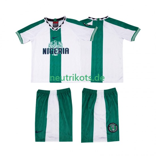 Fußballtrikot Nigeria 1996 Retro Kinder Auswärts Kurzarm