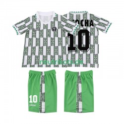 Fußballtrikot Nigeria OKOCHA 10 Retro Kinder Auswärts 1994 Kurzarm