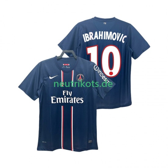 Fußballtrikot Paris Saint-Germain Ibrahimović 10 2012 2013 Retro Herren Heim Kurzarm