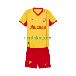 Fußballtrikot RC Lens Kinder Heim 2025-2026 Kurzarm