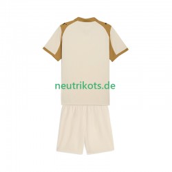 Fußballtrikot RC Lens Kinder Ausweich 2025-2026 Kurzarm