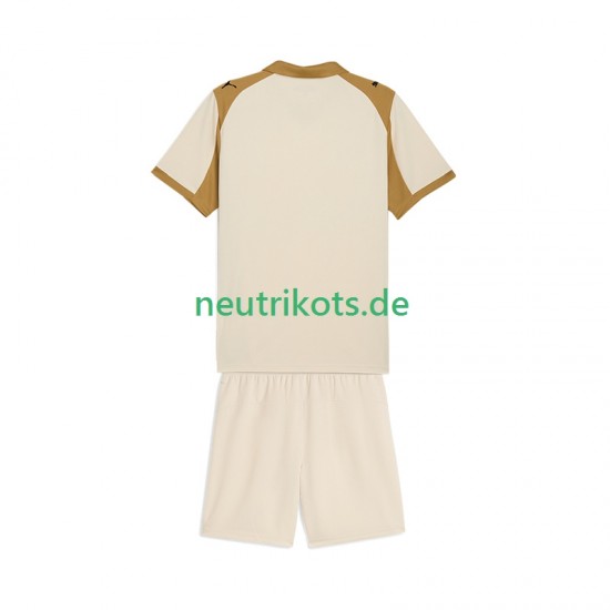 Fußballtrikot RC Lens Kinder Ausweich 2025-2026 Kurzarm