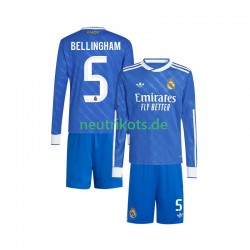 Fußballtrikot Real Madrid Jude Bellingham 5 Kinder Ausweich 2025-2026 Langarm