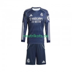 Fußballtrikot Real Madrid Kinder Auswärts 2025-2026 Langarm