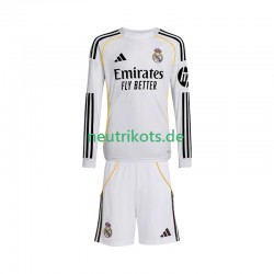 Fußballtrikot Real Madrid Kinder Heim 2025-2026 Langarm