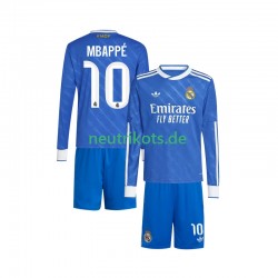 Fußballtrikot Real Madrid Mbappé Kylian 10 Kinder Ausweich 2025-2026 Langarm