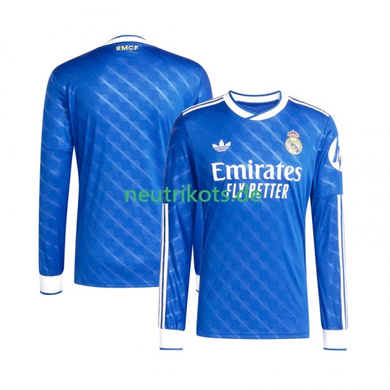 Fußballtrikot Real Madrid Herren Ausweich 2025-2026 Langarm