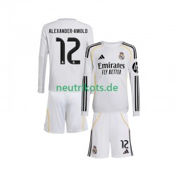 Fußballtrikot Real Madrid Trent Alexander-Arnold 12 Kinder Heim 2025-2026 Langarm