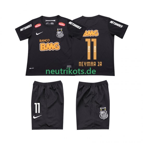 Fußballtrikot Santos NEYMAR JR 11 Classic 2012 2013 Retro Kinder Auswärts Kurzarm