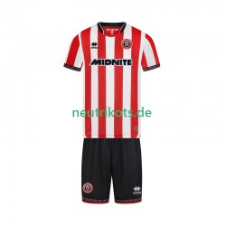 Fußballtrikot Sheffield United Kinder Heim 2025-2026 Kurzarm