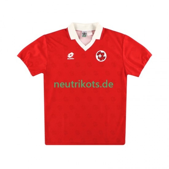 Fußballtrikot Schweiz Retro Herren Heim 1994 Kurzarm