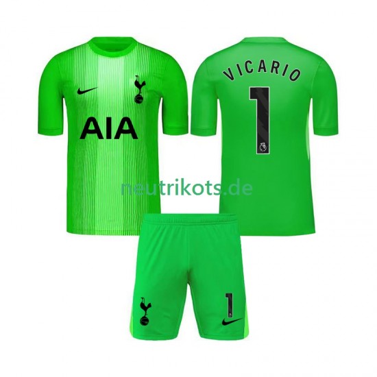 Fußballtrikot Tottenham Hotspur Guglielmo Vicario 1 Torwart Kinder Heim 2025-2026 Kurzarm