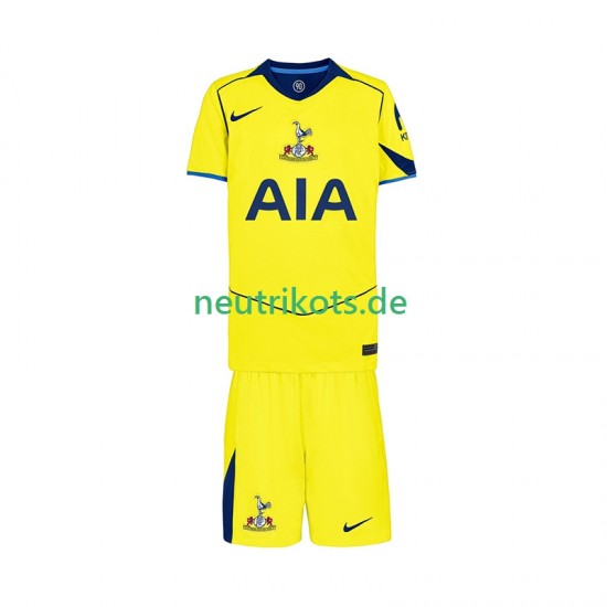 Fußballtrikot Tottenham Hotspur Kinder Ausweich 2025-2026 Kurzarm